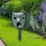 product_image_name-Generic-Répulsif Solaire Ultrasonique Étanche pour Animaux, Détecteur PIR pour Jardin, Éloigne Chats et Chiens-2