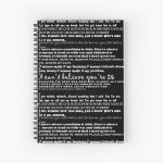 Catfish&the bottlemen lyrics Spiral Notebook Bloc note