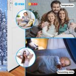 product_image_name-Drop Stop-قطعتان - حاجز تيار هوائي كبير تحت الباب لأسفل الباب 96 سم، أسود-3