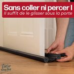 product_image_name-Drop Stop-قطعتان - حاجز تيار هوائي كبير تحت الباب لأسفل الباب 96 سم، أسود-4