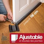 product_image_name-Drop Stop-قطعتان - حاجز تيار هوائي كبير تحت الباب لأسفل الباب 96 سم، أسود-6