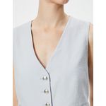 product_image_name-Koton-Gilet Pour Femme - Gris-5