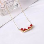 product_image_name-Generic-Collier Coeur rouge acier inoxydable  Le dernier modèle-2