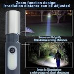 product_image_name-Generic-Lampe de poche Torche LED Flashlight, Rechargeable par USB, Zoomable, 4Modes-2