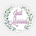 product_image_name-Generic-Just Married 5 ملصقات ديكور-1