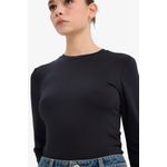 product_image_name-Defacto-تيشيرت كم طويل سليم فيت برقبة مستديرة-4