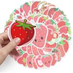 product_image_name-Generic-50 PCS Strawberry Autocollants pour Adolescents Adultes Garçons Filles Enfants,-3