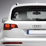 Stickers Autocollant bebe a bord sticker visage fille stickers stick Blanc-SB01