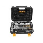 Ingco Set de douilles  1/4 et 1/2  44pièces