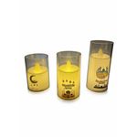 product_image_name-Generic-Lot de 3 Bougies LED Sans Flamme Ramadan – Bougies Décoratives de Tailles Différentes avec Inscription “Ramadhan Kareem”, Décoration Intérieure Élégante pour Iftar, Salon et Fête Ramadan.-3