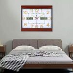 product_image_name-Generic-Horloge murale décoration de salon horloge murale atmosphérique LCD. Horloge murale moderne grande horloge numérique horloge murale décorative noir 0.52*0.41 m*m-6