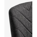 product_image_name-Generic-Fauteuil Gris Foncé et Noir Design Moderne Scandinave Rembourrage Confortable Salon Bureau Chambre 59x84cm-4
