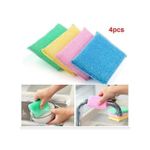 Pack de 4 Éponges Multifonctionnelles – Idéales pour un Nettoyage Efficace en Cuisine