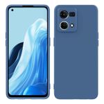 product_image_name-Case-غطاء سيليكون لـ Oppo Reno 8 4G باللون الأزرق – حماية أنيقة وسهولة في التعامل-1