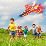 product_image_name-Generic-Avion Planeur en Mousse avec Lumières LED – Jouet de Plein Air Rechargeable et Résistant pour Enfants – Modèle de Jet à Fronde pour Vol Longue Distance-2