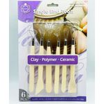 product_image_name-Keep Smiling-Single End Tools Wood Carving  Set for Clay-Polymer-Ceramic-1