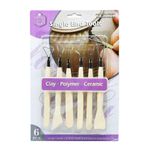 product_image_name-Keep Smiling-Single End Tools Wood Carving  Set for Clay-Polymer-Ceramic-3