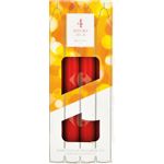 product_image_name-ROURA-pack de 4 bougies vellas rouge, Bougie conique rouge non parfumée de 25 cm pour valentine, mariage, dîner, spa, décoration intérieure/fête, Bougie longue durée sans fumée et sans coulure-5