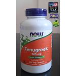 product_image_name-Now Foods-Fenugrec, 500 mg/extrait de graines de fenugrec à base de plantes 250 capsules -2