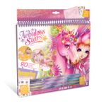 product_image_name-Generic-Nebulous Stars Carnet de croquet avec 35 pages à dessiner avec croquis et stickers - Jeu créatif pour fille-1