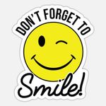 product_image_name-Generic-Don't forget to smile, Cute Funny Smiling face 5 ملصقات ديكور-1