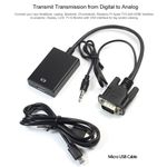 product_image_name-Generic-VGA Male To HDMI Output 1080P HD+Audio TV AV HDTV Video Cable Converter Adapter-1