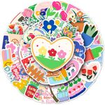 product_image_name-Generic-50 Pack Cute Cartoon Flowers Stickers pour Enfants Ordinateur Portable Esthétiq-4