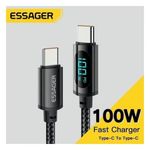 product_image_name-ESSAGER-Cable Usb-C Vers Type-C 100W PD 5A Charge Rapide 4.0 longueur 2 mètre-1