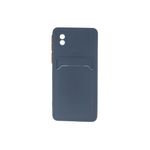 Pochette silicone pour Samsung A01 Core Bleu marine