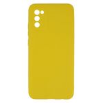 Pochette silicone pour Samsung A02S Jaune