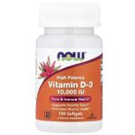 product_image_name-Now-Vitamin D3, High Efficacy, 10,000 IU, 120 Softgels-1