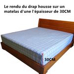 product_image_name-Generic-Drap Housse180x200X37cm en Coton 100% Style Roi Tigre Version B Couleur Gris-1