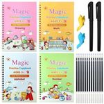product_image_name-Generic-Magic Cahier de calligraphie magique pour enfants, 4 stylos de nettoyage-1