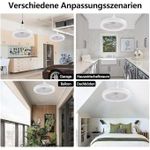 Generic Ventilateur de plafond avec éclairage LED et télécommande - image 3