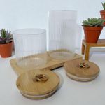 product_image_name-Generic-Praticité et Élégance : Set de 3 Bocaux en Verre avec Couvercles Hermétiques-2
