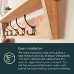 product_image_name-Generic-رف جداري خشبي ، حامل مفاتيح رف جداري عائم -6