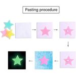 product_image_name-Generic-مجموعة من 500 نجم بلاستيكي ذاتي اللصق مضيء وفلوري يضيء في الظلام، 3 سم-4