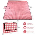 product_image_name-Generic-Tapis de pique-nique & plage extra large 200x200cm, couverture de camping imperméable, lavable, léger & pliable -4