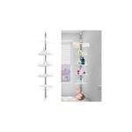 product_image_name-Generic-Éatagère d’Angle Télescopique Blanche – Multi Rangement Moderne-3