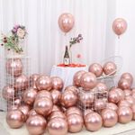25 Ballons Rose Gold 31 cm métallique / Décoration Anniversaire