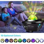 product_image_name-Generic-Projecteur à lumière de nuit avec télécommande, projecteur haut-parleur Bluetooth-3