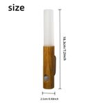 product_image_name-Generic-Pack Trio - 3 x Lampe LED Murale imitation Bois Rechargeable USB avec Détecteur de Mouvement – Veilleuse Magnétique Éclairage Intérieur Escalier Couloir Chambre-8