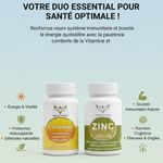 product_image_name-Health Power-PACK = Vitamine C 500mg 90 Comprimés + Zinc Zincovit + Vitamine B6 90 Comprimés-4