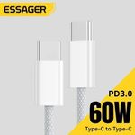 product_image_name-ESSAGER-Cable USB Type-C 60W PD Quick Charge 4.0, pour Macbook, iPad, iPhone 16, 15, Xiaomi-1