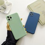 2 Pochette silicone pour Iphone 13 pro Max Bleu et Vert pistache
