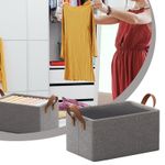 product_image_name-Generic-Boîte de Rangement pour Vêtements Grande Capacité avec Couvercle  Panier Pliable en Tissu pour Vêtements, Sous-Vêtements, Jouets et Articles Quotidiens-5