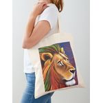 product_image_name-Generic-أسد في الفضاء،حقيبة يد قطن كلاسيكية بألوان الراستا-1