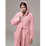 product_image_name-Generic-رداء حمام بغطاء للرأس، للنساء والرجال، مصنوع من قطن تيري بنسبة 100%، 400 جرام، مع حزام، وجيوب، ودش، ورداء حمام ناعم، ومنشفة-3