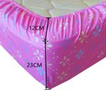 product_image_name-Generic-Drap-housse 90x190X35cm Coton100%+1Taies d'Oreiller pour matelas de 30cm d'épaisseur Jardin des anges B-3