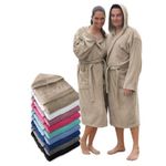 product_image_name-Generic-رداء حمام بغطاء للرأس، للنساء والرجال، مصنوع من قطن تيري بنسبة 100%، 400 جرام، مع حزام، وجيوب، ودش، ورداء حمام ناعم، ومنشفة-1